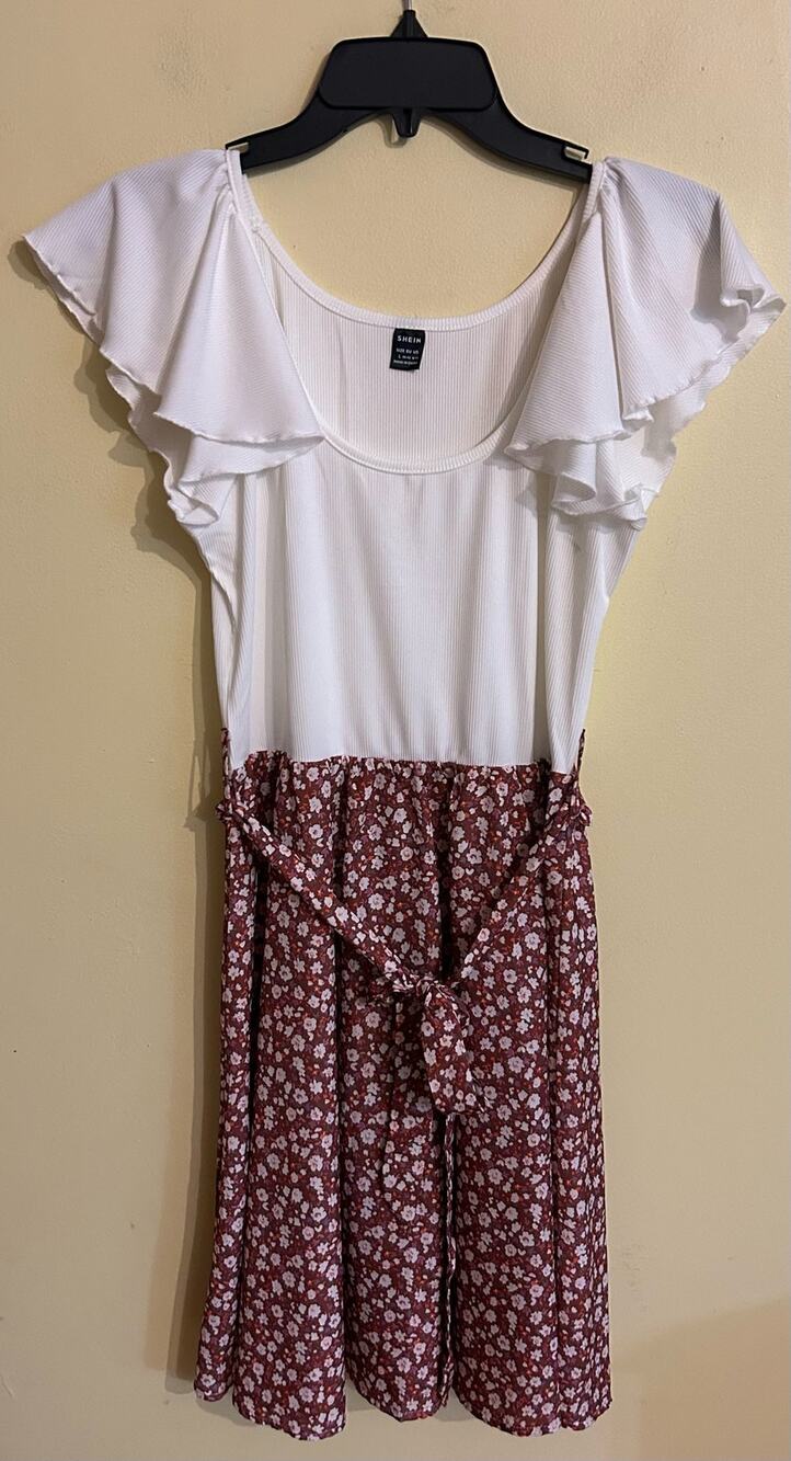 Women’s SHEIN floral sundress flowy boho chic  size large